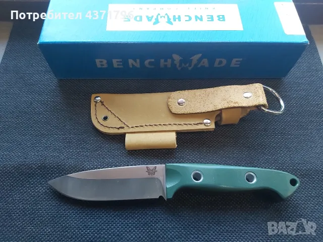 Нож Benchmade Bushcrafter с кожена кания , снимка 5 - Ножове - 49122296