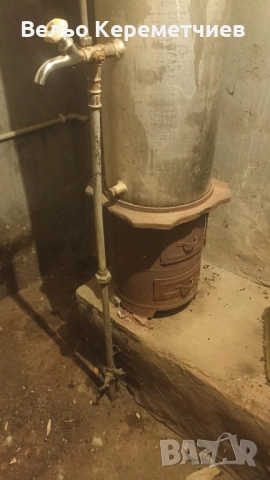 Бойлер на дърва алуминиев чугунена основа 80Л, снимка 2 - Бойлери - 52144732