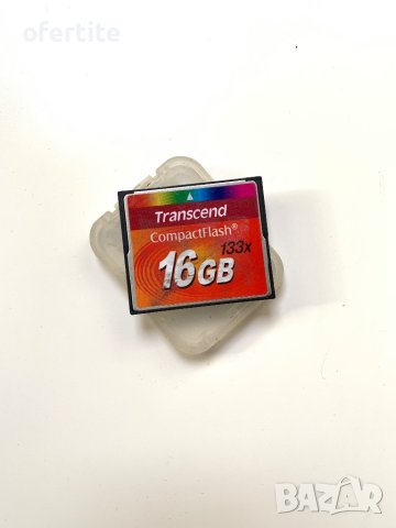 ✅ CF Карта памет 🔝 Transcend 16 GB, снимка 1 - USB Flash памети - 42354800