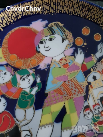 Rosenthal Studio-Line Aladin/Розентал Бавария немска колекционерска порцеланова чиния-картина Аладин, снимка 4 - Картини - 54091128