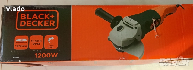 Ъглошлайф Black & Decker 1200 вата, снимка 6 - Други инструменти - 52228111