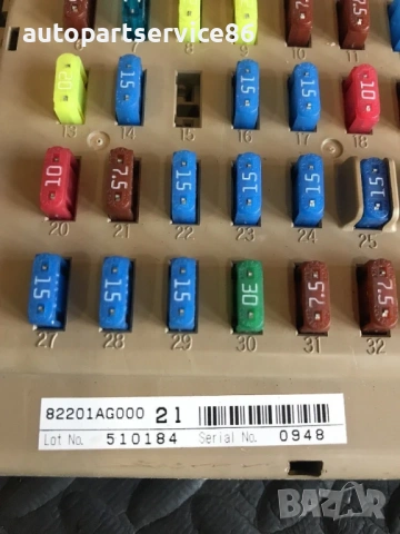 Вътрешен блок за предпазители за Subaru Legacy 2.0 (2003-2008) 82201AG000