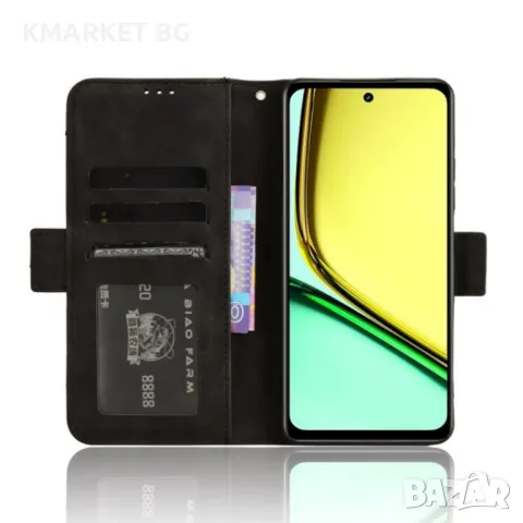 Realme C67 4G Magnetic Wallet Кожен Калъф и Протектор, снимка 9 - Калъфи, кейсове - 48875552