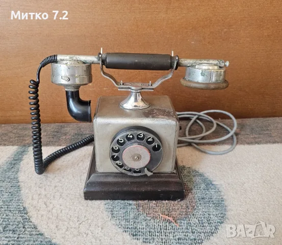 Стар Метален Телефон, снимка 7 - Антикварни и старинни предмети - 55785643