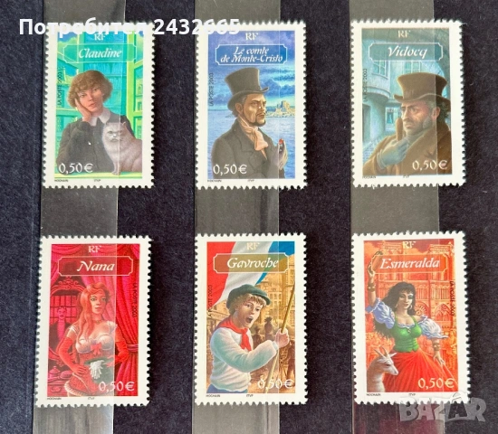 JG123. Франция 2003 = “ Изкуство. Герои от френски книги.”, MNH, **