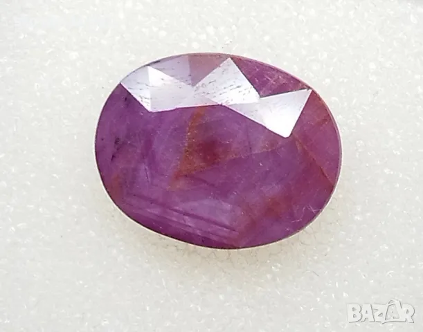 Голям ненагряван рубин в пурпуно червено 10.40кт! Сертифициран! Нов!, снимка 7 - Пръстени - 47325328