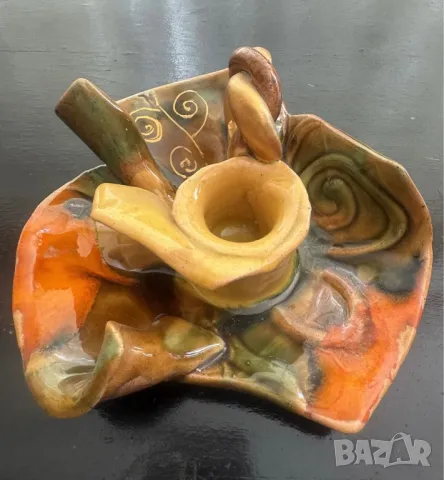 Арт свещник ръчна изработка, снимка 4 - Други - 50370023