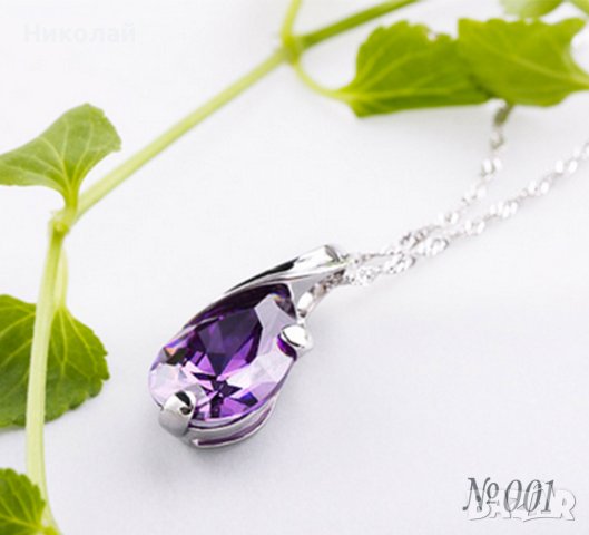 Сребърно колие, подарък за денят на влюбените, подарък за жена, Св. Валентин , снимка 3 - Бижутерийни комплекти - 44257156