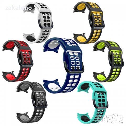 Силиконова каишка верижка Samsung Galaxy Watch 4 5 Classic 40 42 44 46 , снимка 2 - Каишки за часовници - 37936782