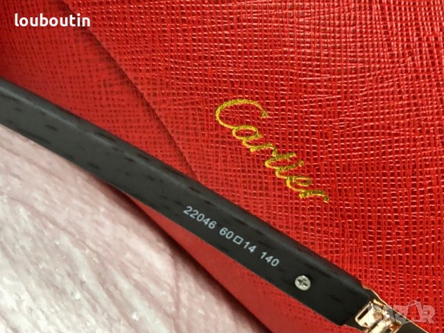 Cartier висок клас мъжки слънчеви очила с дървени дръжки, снимка 11 - Слънчеви и диоптрични очила - 42830684