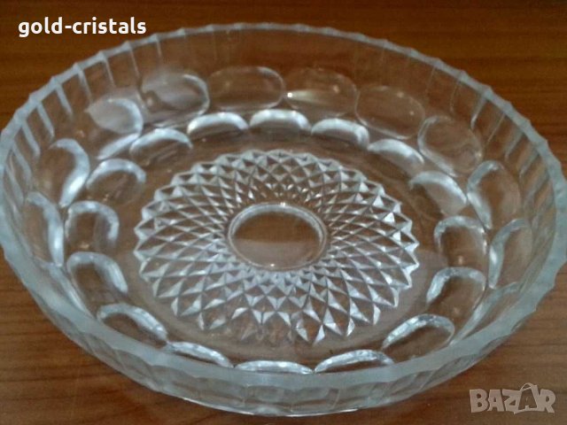 Кристална купа  фруктиера , снимка 2 - Антикварни и старинни предмети - 30468059