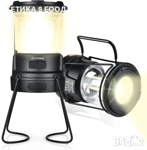 Акумулаторна LED слънчева лампа за къмпинг, фенер за къмпинг, фенерче