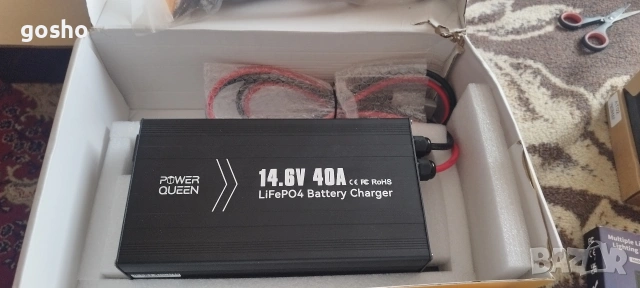 Зарядно устройство LIFEPO4 14.6V 40A Power Queen за батерия Lifepo4 , снимка 5 - Друга електроника - 54240170