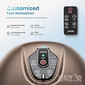 Масажор за крака RENPHO с топлина [2025 Надстроена], подходящ за FSA HSA, масажор , снимка 4 - Масажори - 49817451