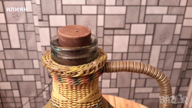 Плетена  3л  дамаджана, от тел и пластмаса , снимка 9 - Буркани, бутилки и капачки - 36584990