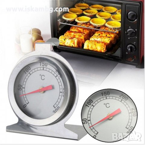 Стоманен термометър за фурна от 0 до 300 градуса - КОД 3714, снимка 1 - Печки, фурни - 37144297
