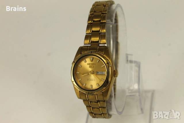 1980's Японски Дамски  Ръчен Часовник SEIKO 5 Позлатен