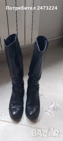 Дамски кожени боти и ботуши , снимка 12 - Дамски ботуши - 51921614