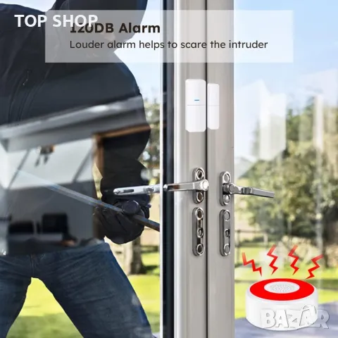 Автономна WiFi алармена система AGSHOME, снимка 6 - Аналогови камери - 49106107