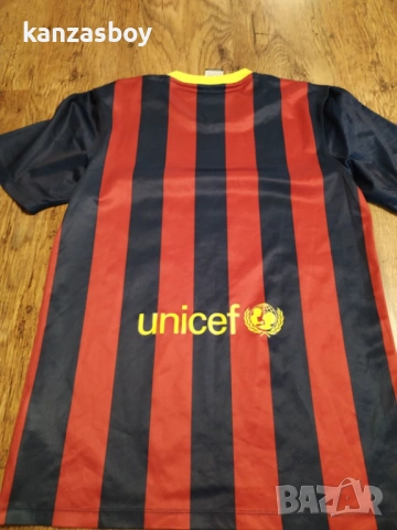 Nike Barcelona Mens SS Home Shirt - страхотна футболна тениска КАТО НОВА S, снимка 6 - Тениски - 53055893