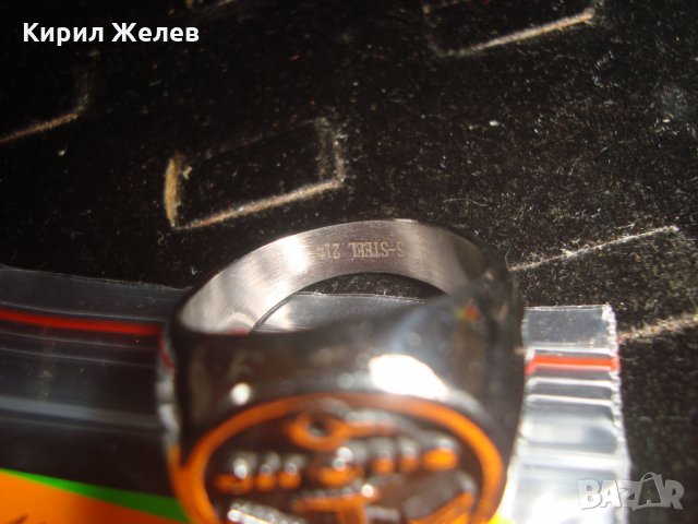 СТОМАНЕН МОРСКА ТЕМАТИКА ПРЪСТЕН КОТВА МАРКИРАНА НЕРЪЖДАЕМА СТОМАНА 19903, снимка 3 - Пръстени - 34423484