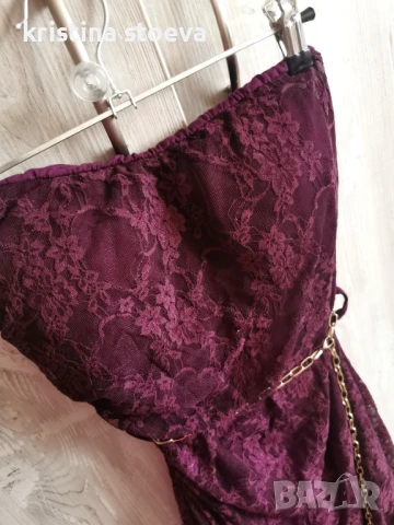 Асиметрична дантелена рокля, снимка 4 - Рокли - 51051831