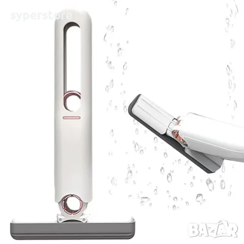 Mини моп Digital One SP01016, сгъваем, 29.5 x 15.5 см, Компактен и лек, Биоразградима гъба, Бял, Min, снимка 3 - Други стоки за дома - 49403258