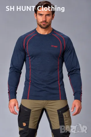Bergans Of NORWAY FJELLRAPP Thermo 100% Merino Wool размер M термо блуза 100% Мерино Вълна - 542