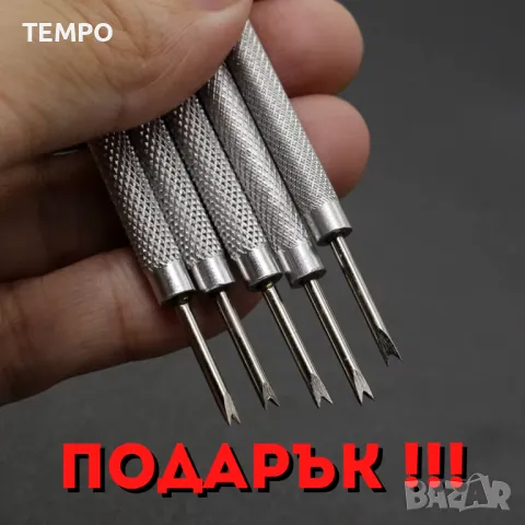 СИЛИКОНОВА КАИШКА СИНЯ С БЯЛ ШЕВ- 18мм + ПОДАРЪК, снимка 10 - Каишки за часовници - 48451472