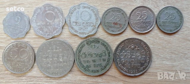 Лот 10 броя монети ШРИ ЛАНКА л57