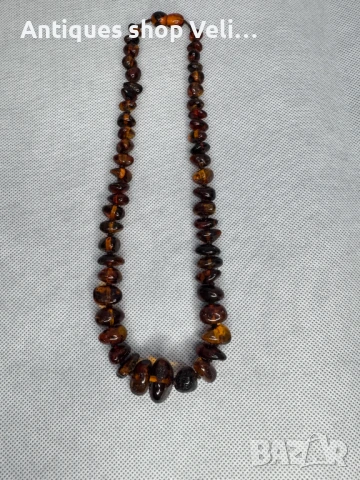 Кехлибарено колие №7054, снимка 4 - Колиета, медальони, синджири - 50694205