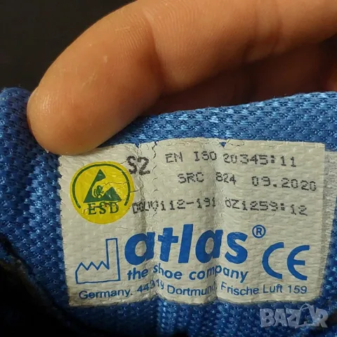 Предпазни кожени  работни  обувки Atlas Agrar HSX S2 номер 43, снимка 5 - Други - 49911647