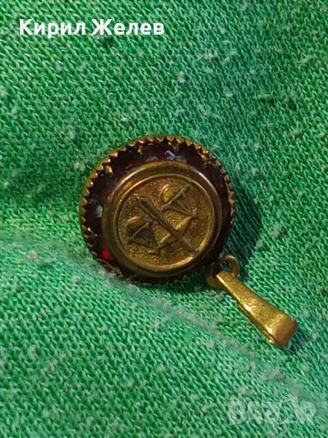 СТАРИНЕН БРОНЗОВ СКЪПОЦЕНЕН МЕДАЛЬОН ЗОДИЯ ВЕЗНИ с ГРАНАТИ ШЛИФОВАНИ ЮВЕЛИРНА РАБОТА МИНИАТЮРА 22676, снимка 4 - Антикварни и старинни предмети - 33135113