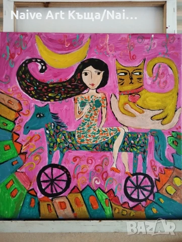 Картина платно маслени акрилни бои размер 42 /42