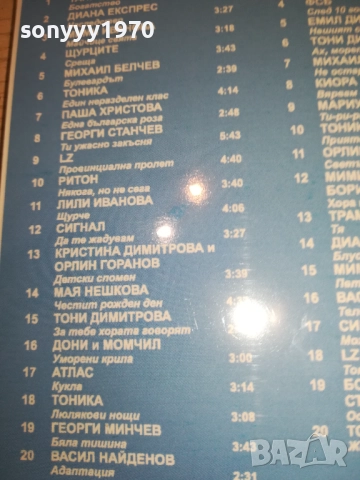 40-ТЕ НАЙ-ХУБАВИ БГ ПЕСНИ ЗА ВСИЧКИ ВРЕМЕНА Х2 ЦД 0910251744, снимка 10 - CD дискове - 52000815