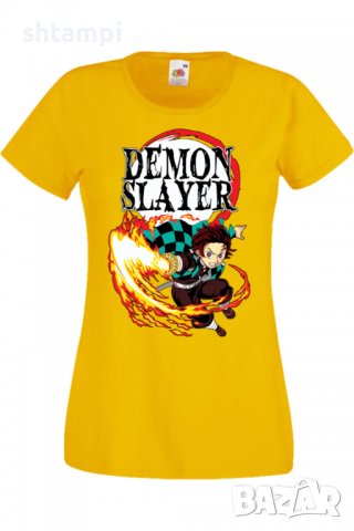 Дамска тениска Аниме Манга Demon Slayer Tanjiro Kamado 01,Анимация,игра,Празник,Повод., снимка 9 - Тениски - 38058421