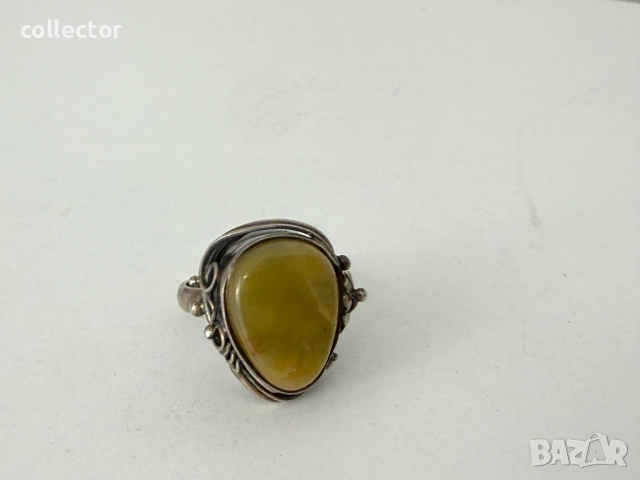 Сребърен пръстен стил - Ар Нуво. №7581, снимка 7 - Гривни - 52303145