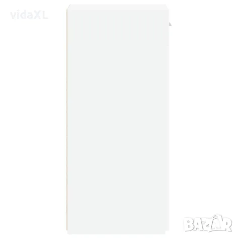 vidaXL Сайдборд, бял, 30x42,5x93 см, инженерно дърво, снимка 5 - Бюфети - 56148177