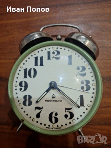 Будилник механичен, работи точно, Полски Мера-полтик