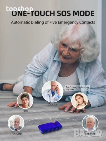 SweetLink F2 Plus мобилен телефон с големи бутони за възрастни хора, сгъваем, силен звук..., снимка 3 - Телефони с две сим карти - 50649942