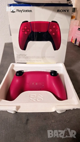 Оригинален червен Playstation 5 контролер, снимка 2 - Аксесоари - 54001899