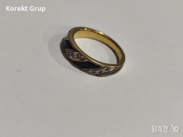 Златен дамски пръстен 14к, снимка 6 - Пръстени - 52901277
