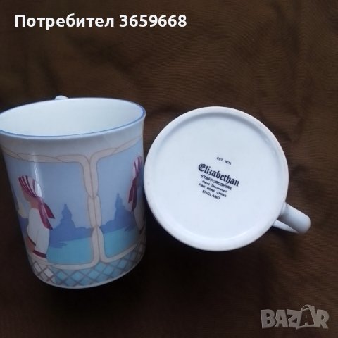 2 ръчно декорирани чаши за кафе/чай, снимка 4 - Чаши - 40152398