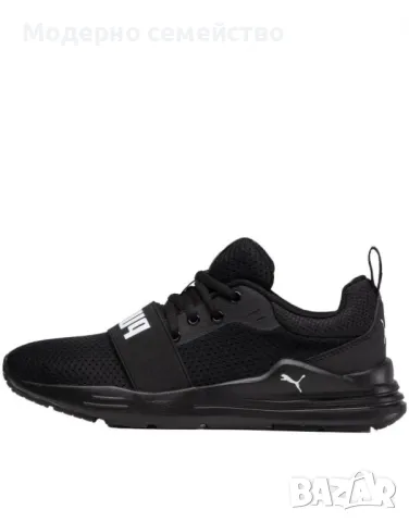 Дамски маратонки PUMA Wired Run Shoes Black/White, снимка 1 - Маратонки - 49199974