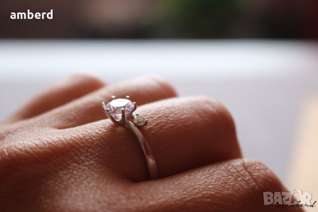 Нежен и елегантен сребърен пръстен - модел R078, снимка 3 - Пръстени - 28952042