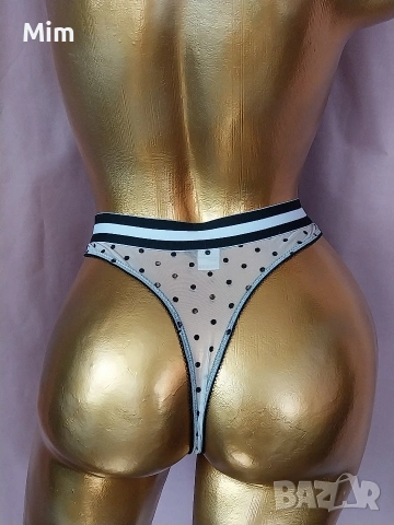 XL/2XL Бели полупрашка на черни точки , снимка 4 - Бельо - 54142173