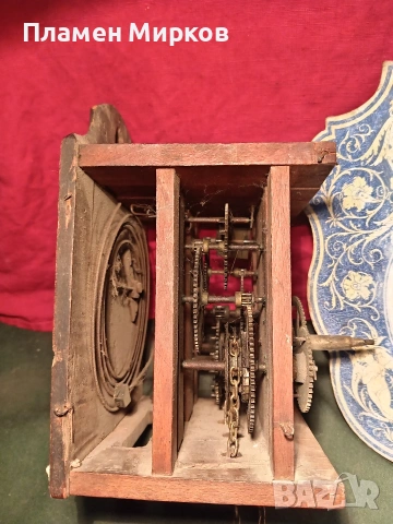 Много стар стенен часовник, снимка 5 - Антикварни и старинни предмети - 53193651