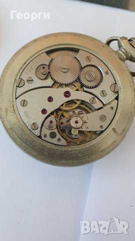 Руски антикварен джобен часовник Молния , снимка 6 - Антикварни и старинни предмети - 38481037