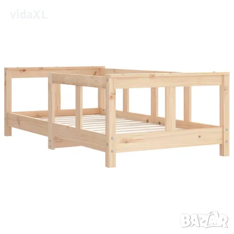 vidaXL Рамка за детско легло, 70x140 см, масивна борова дървесина, снимка 3 - Бебешки легла и матраци - 56148064