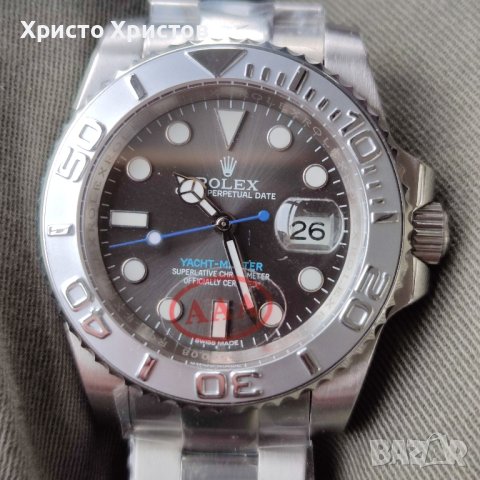 Мъжки луксозен часовник Rolex Yacht-Master Platinum 126622 сребро, снимка 5 - Мъжки - 41632881